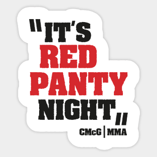 Conor McGregor (Red Panty Night) Sticker